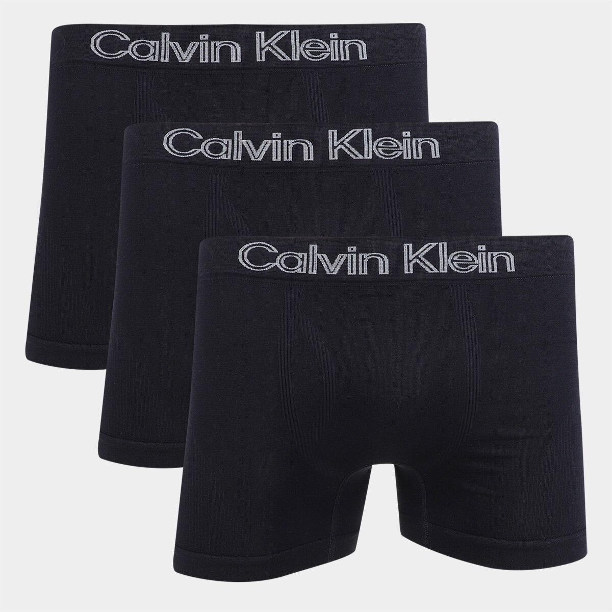 Kit Cueca Boxer Calvin Klein C/ 3 Peças Menor preço em Kit Cueca Boxer Calvin Klein C/ 3 Peças