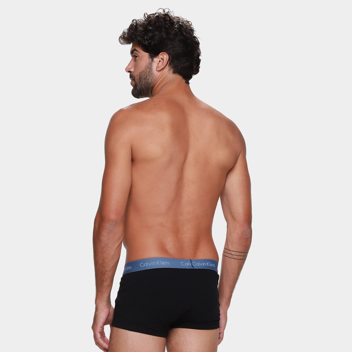 Kit Cueca Boxer Calvin Klein Low Rise Trunk Masculina - 4 Peças - 2