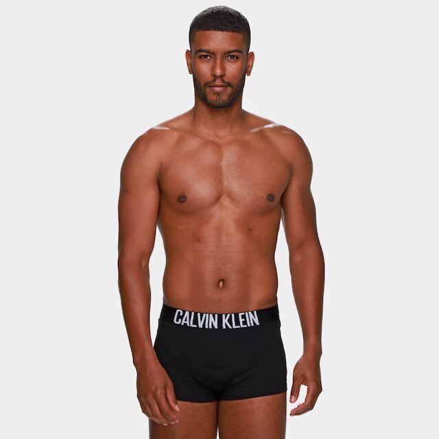 Kit Cueca Boxer Calvin Klein Trunks Intense Power - 3 Peças