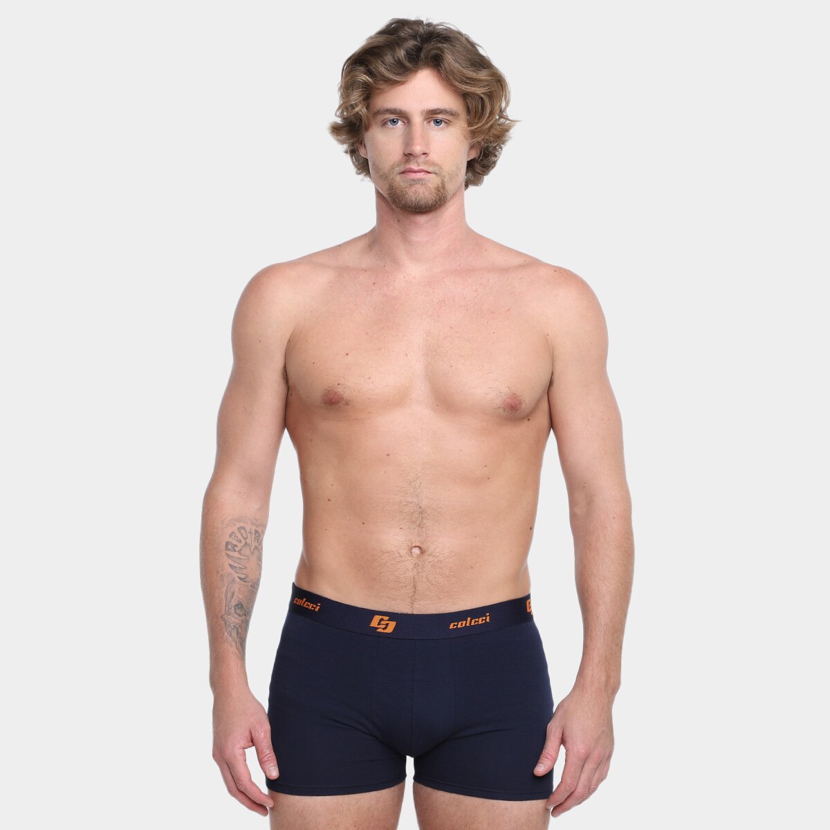 Kit Cueca Boxer Colcci Cotton Masculina - 2 Peças - Azul | Netshoes