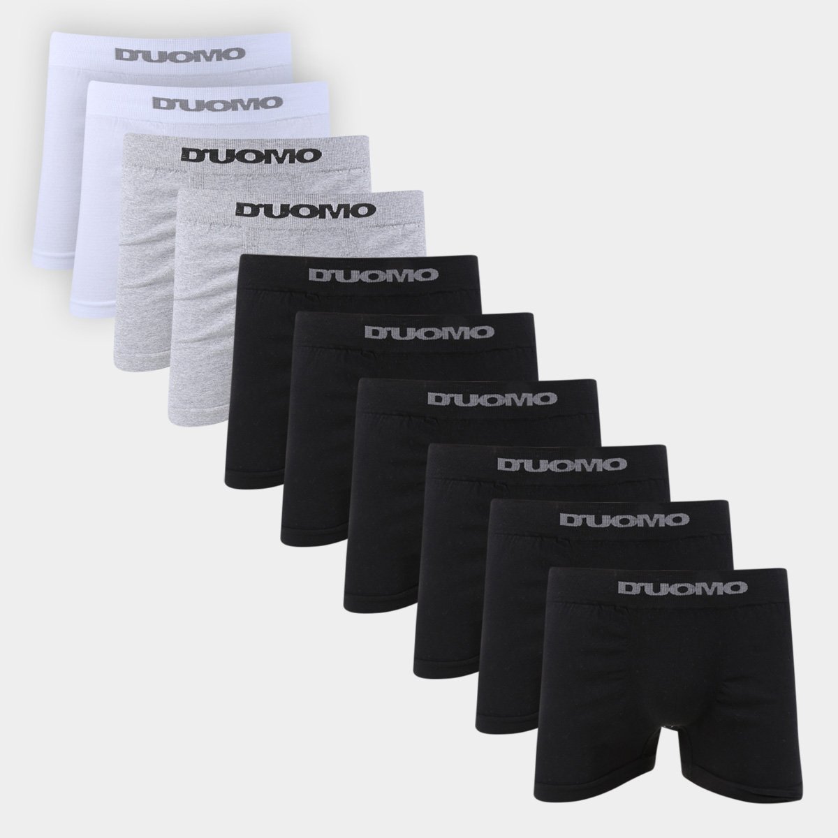 Kit Cueca Boxer Duomo Sem Costura 10 Peças Menor preço em Kit Cueca Boxer Duomo Sem Costura 10 Peças