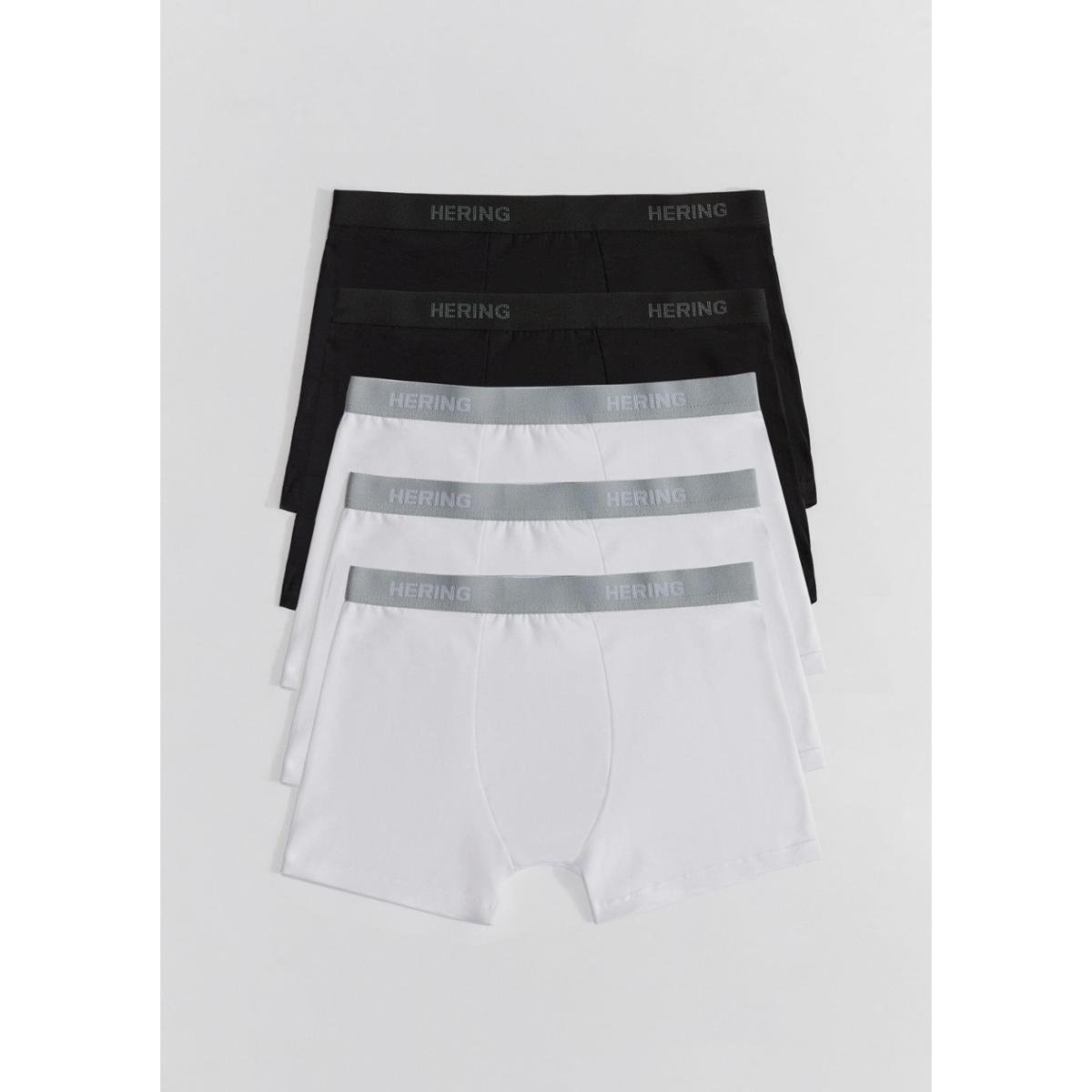 Kit Cueca Boxer Hering Com Elástico Personalizado 5 Peças Menor preço em Kit Cueca Boxer Hering Com Elástico Personalizado 5 Peças