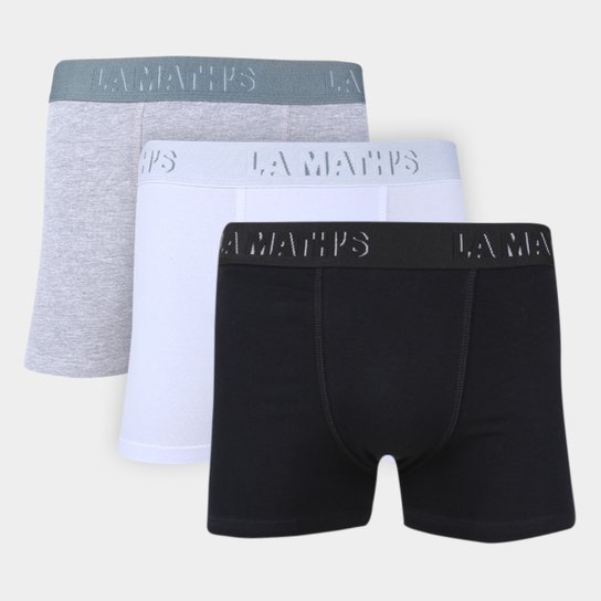 Kit Cueca Boxer La Math's 3 Peças - Preto e Branco é ruim? Kit Cueca Boxer La Math's 3 Peças - Preto e Branco é boa?