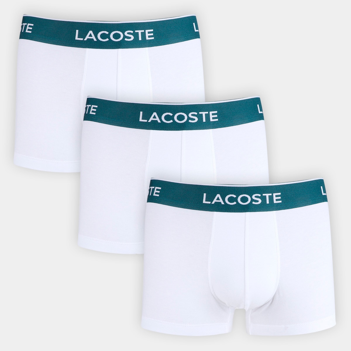 Kit Cueca Boxer Lacoste C/ 3 Peças - Branco