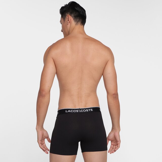 Kit Cueca Boxer Lacoste C/ 3 Peças