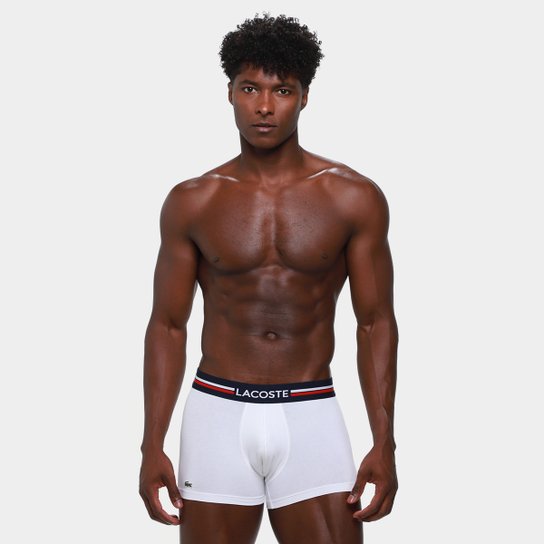 Kit Cueca Boxer Lacoste Masculina - 3 Peças