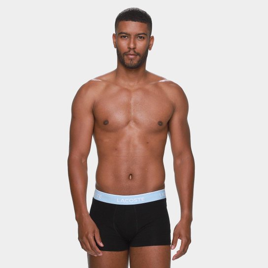 Kit Cueca Boxer Lacoste Masculina - 3 Peças