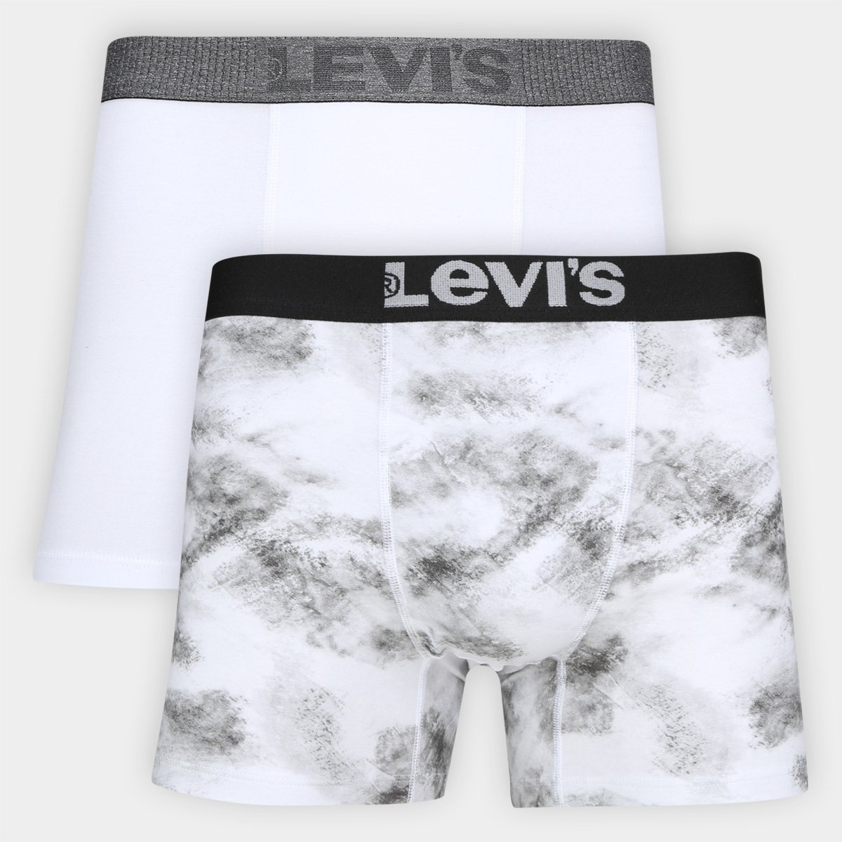 Kit Cueca Boxer Levis C 2 Pecas Branco