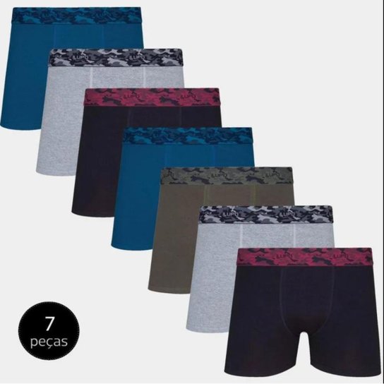 Kit Cueca Boxer Lupo Algodão Com Elastano 7 Peças - Marinho e Vinho é ruim? Kit Cueca Boxer Lupo Algodão Com Elastano 7 Peças - Marinho e Vinho é boa?