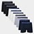 Kit Cueca Boxer Lupo Algodão Masculina - 10 Peças - Marinho+Preto