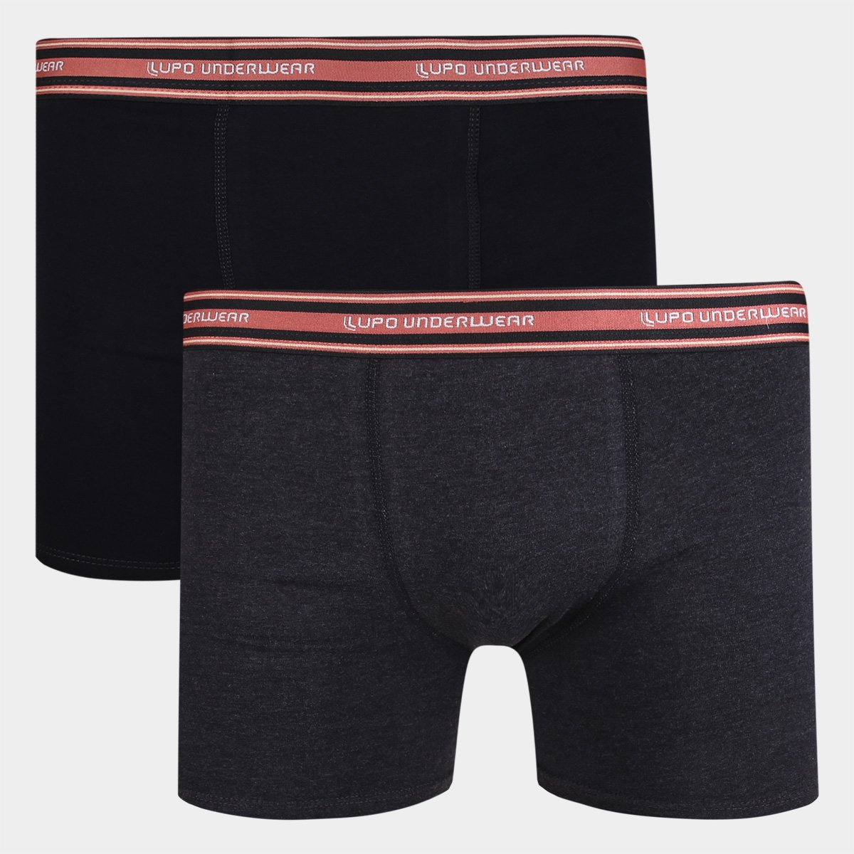 Kit Cueca Boxer Lupo Com Elástano 2 Peças Menor preço em Kit Cueca Boxer Lupo Com Elástano 2 Peças