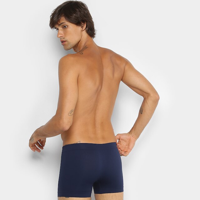 Kit Cueca Boxer Lupo Microfibra Sem Costura 2 Peças
