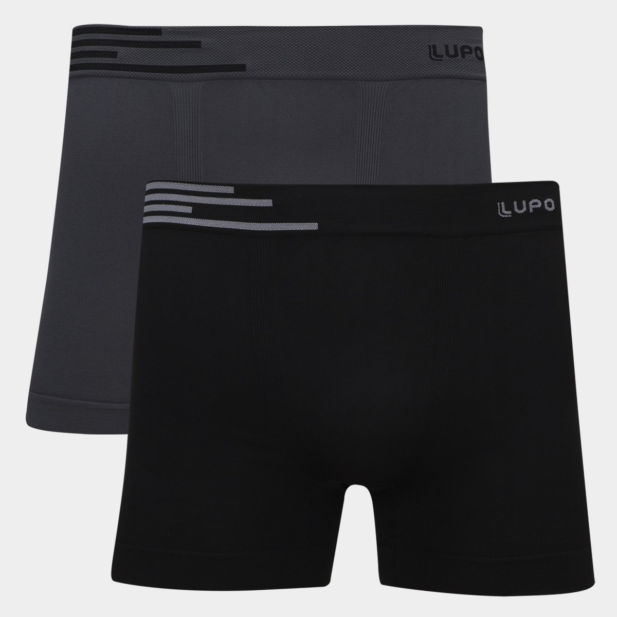Kit Cueca Boxer Lupo Microfibra Sem Costura 2 Peças