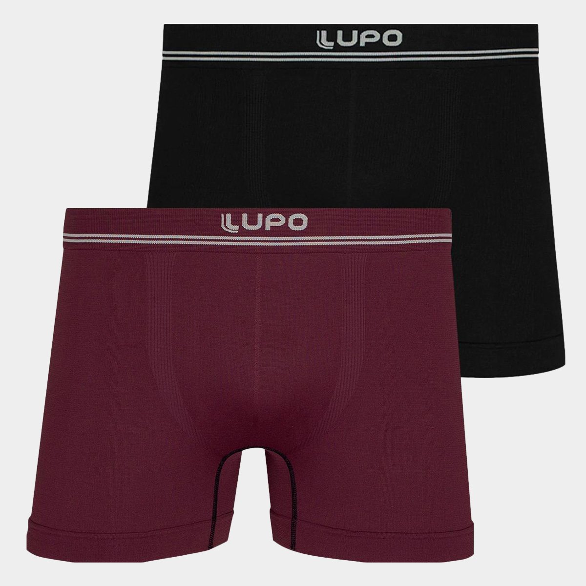 Kit Cueca Boxer Lupo Microfibra Sem Costura 2 Peças