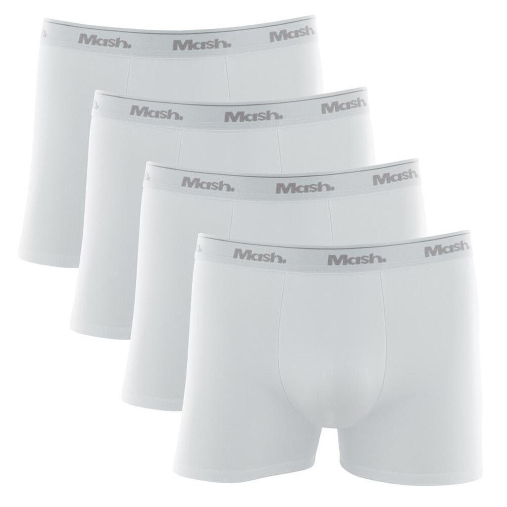 Kit Cueca Boxer Mash 4 Peças Masculina Algodão Elástico