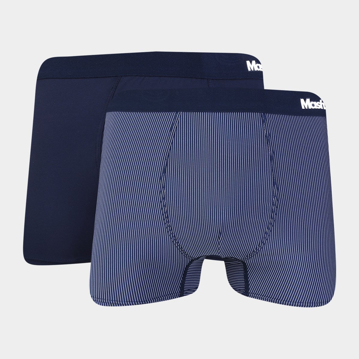 Kit Cueca Boxer Mash Listrada 2 Peças Menor preço em Kit Cueca Boxer Mash Listrada 2 Peças