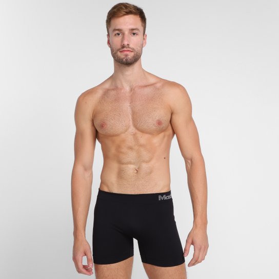 Kit Cueca Boxer Mash Microfibra Sem Costura 2 Peças