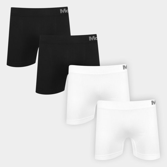 Kit Cueca Boxer Mash Microfibra Sem Costura 4 Peças - Preto+Branco é ruim? Kit Cueca Boxer Mash Microfibra Sem Costura 4 Peças - Preto+Branco é boa?