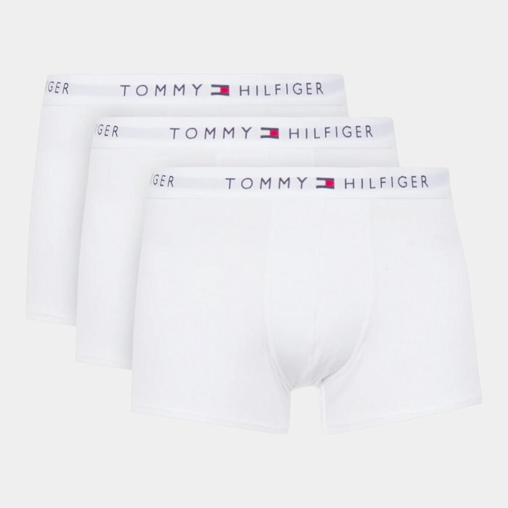 Kit Cueca Boxer Tommy Hilfiger Stretch Trunk 3 Peças Masculina