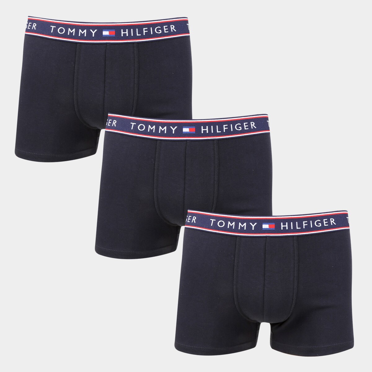 Kit Cueca Boxer Tommy Hilfiger Stretch Trunk Selling 3 Peças Menor preço em Kit Cueca Boxer Tommy Hilfiger Stretch Trunk Selling 3 Peças