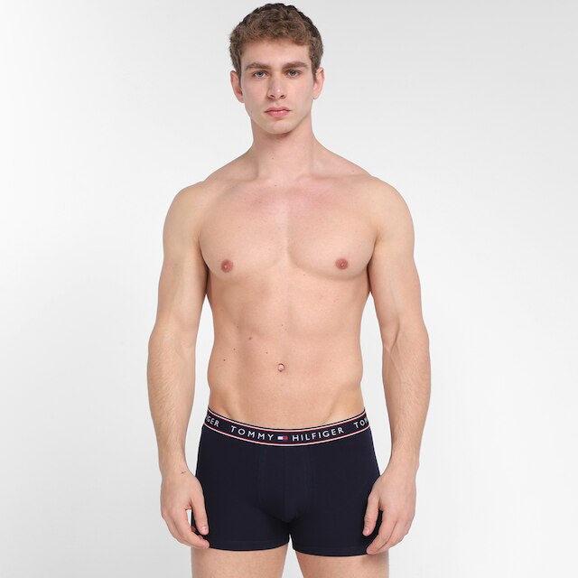 Kit Cueca Boxer Tommy Hilfiger Stretch Trunk Selling 3 Peças