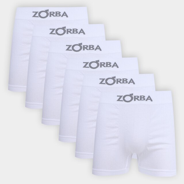 Kit Cueca Boxer Zorba Seamless Com 6 Peças - Branco é ruim? Kit Cueca Boxer Zorba Seamless Com 6 Peças - Branco é boa?