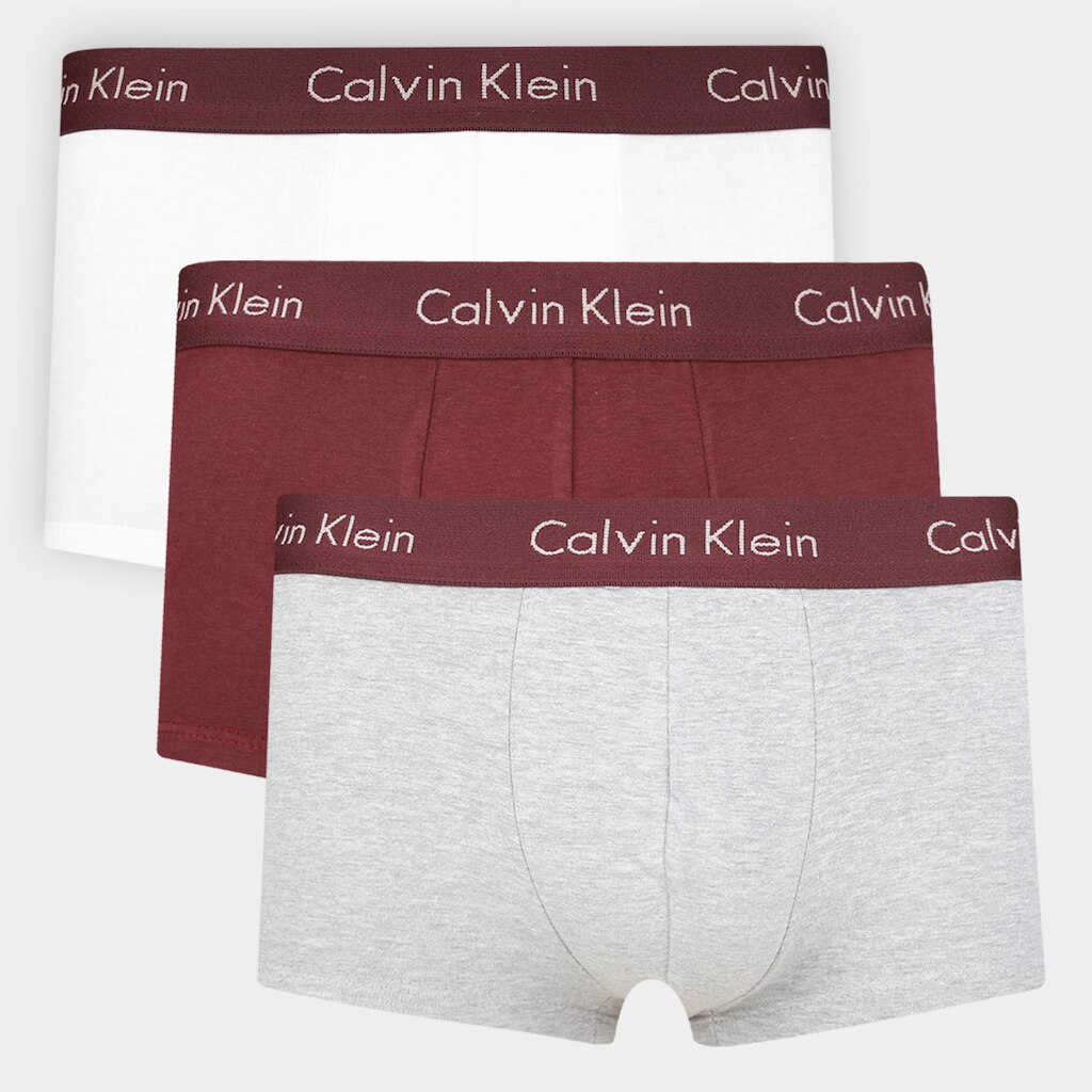 Kit Cueca Calvin Klein Low Rise Trunk Com 3 Peças