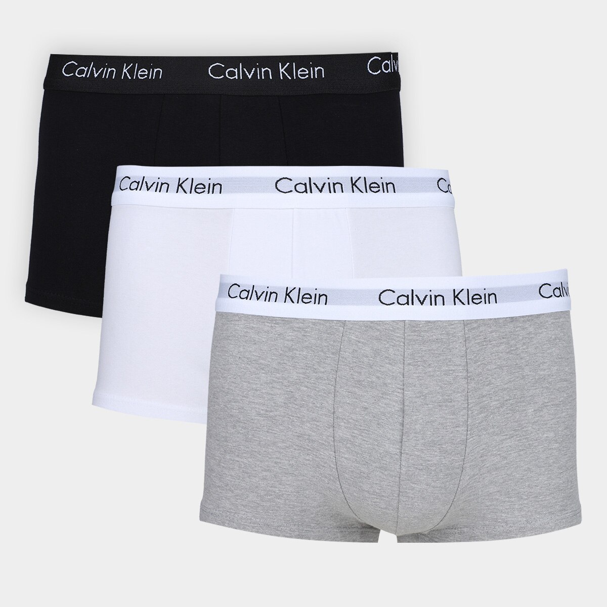 Kit Cueca Calvin Klein Trunk Low Rise 4 Peças Menor preço em Kit Cueca Calvin Klein Trunk Low Rise 4 Peças