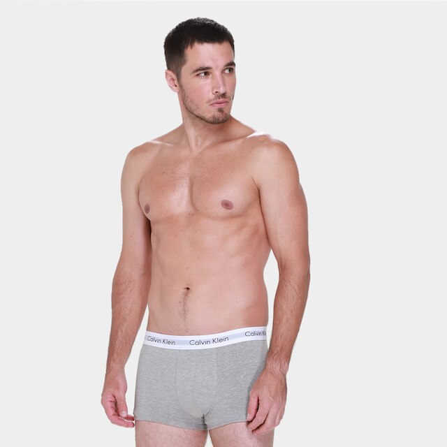 Kit Cueca Calvin Klein Trunk Low Rise 4 Peças