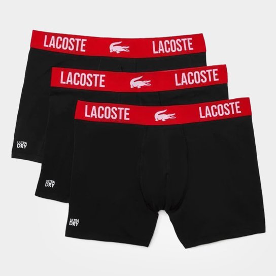 Kit Cueca Lacoste Microfibra 3 Peças