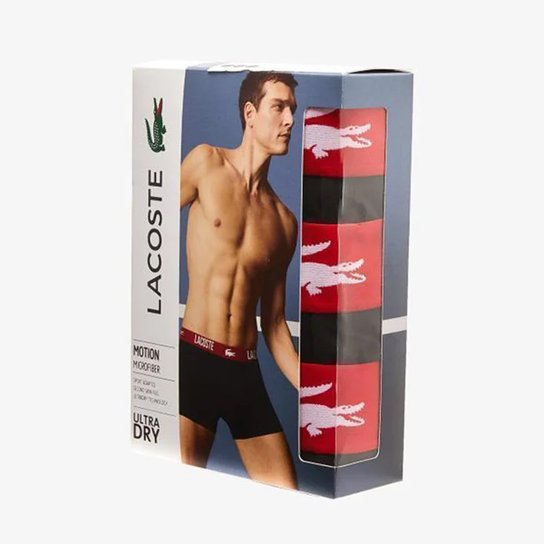 Kit Cueca Lacoste Microfibra 3 Peças