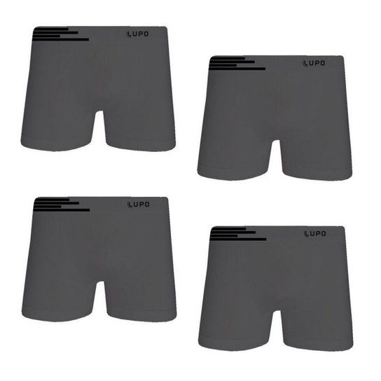 Kit Cueca Lupo Boxer Microfibra sem Costura 4 Peças Masculina - Grafite é ruim? Kit Cueca Lupo Boxer Microfibra sem Costura 4 Peças Masculina - Grafite é boa?