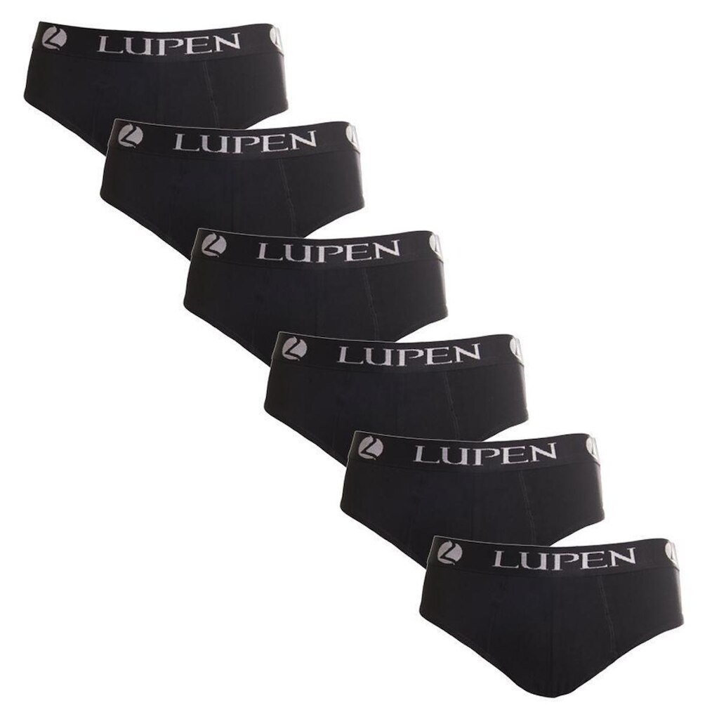 Kit Cueca Slip Algodão Lupen 6  Peças