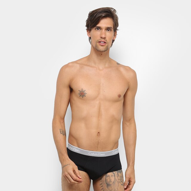Kit Cueca Slip Calvin Klein Básica