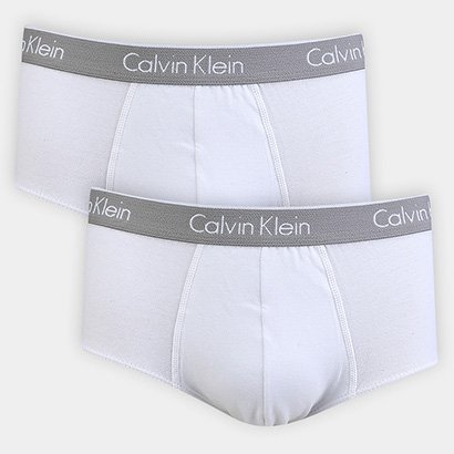 Kit Cueca Slip Calvin Klein Básica - Masculino