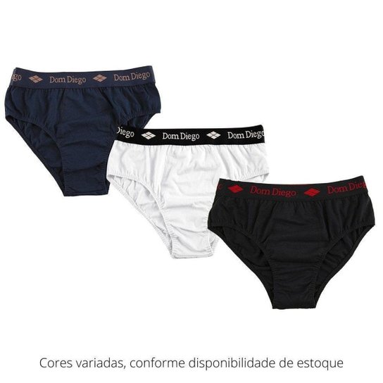 Kit Cueca Slip Masculina 3 Peças Básica Algodão Conforto - Azul Turquesa+Branco Menor preço em Kit Cueca Slip Masculina 3 Peças Básica Algodão Conforto - Azul Turquesa+Branco