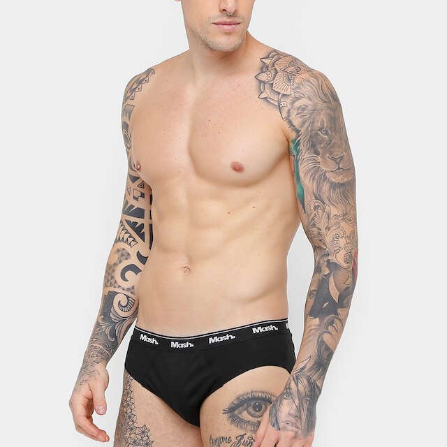 Kit Cueca Slip Mash 03 Peças