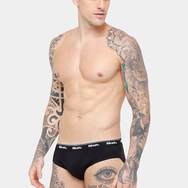 Kit Cueca Slip Mash 03 Peças