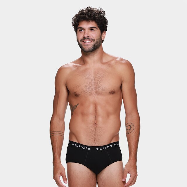 Kit Cueca Tommy Hilfiger Brief C/ 5 Peças Masculina