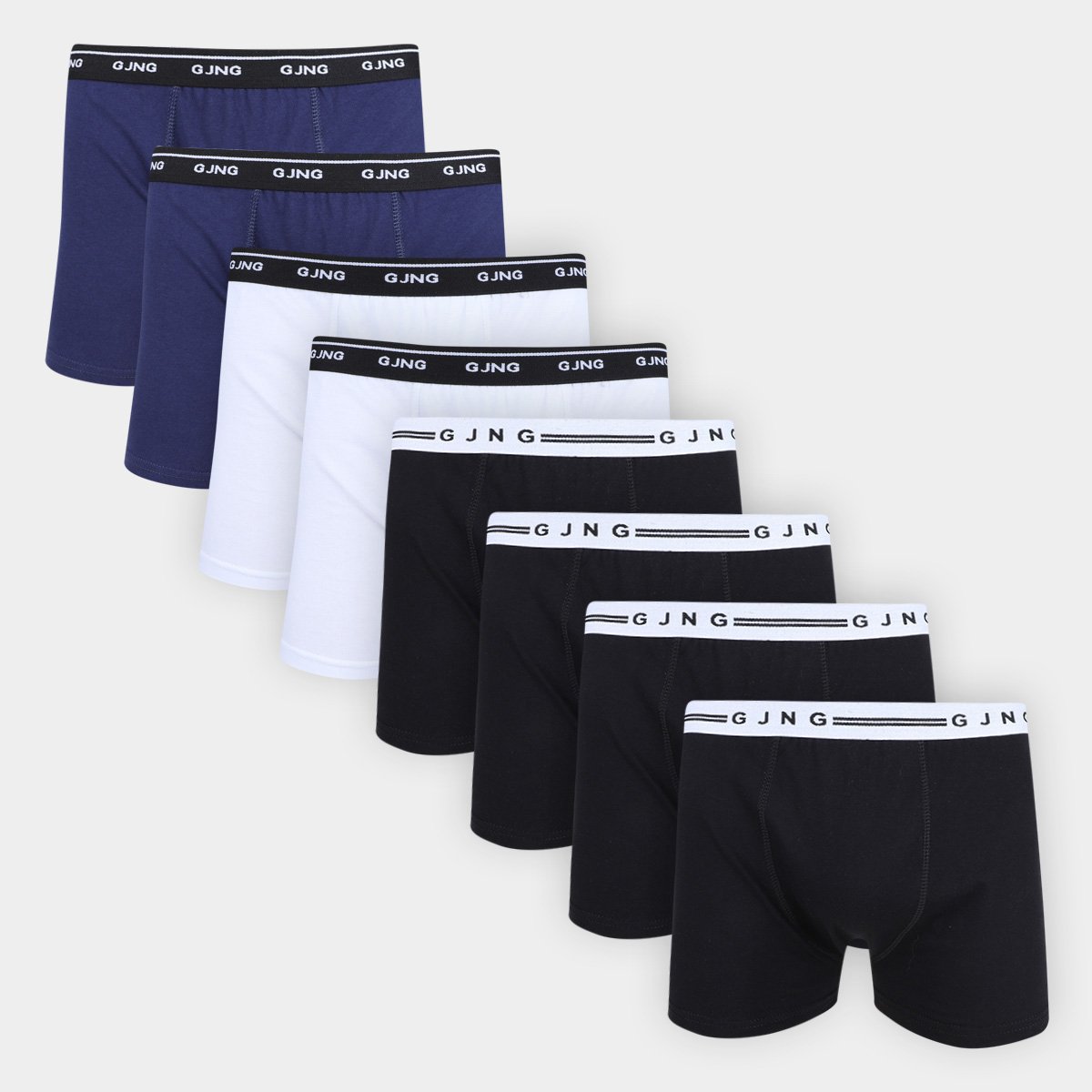 Kit Cuecas Boxer Gajang 8 Peças Menor preço em Kit Cuecas Boxer Gajang 8 Peças