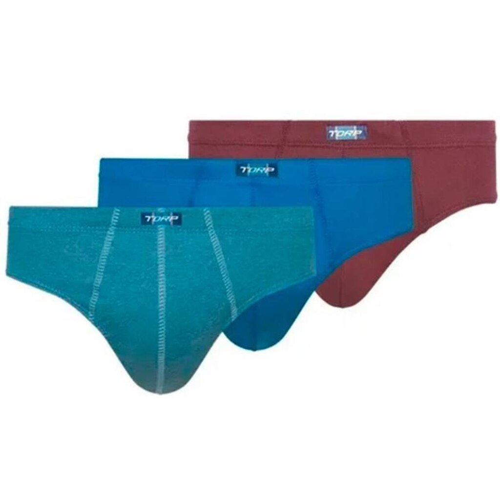 Kit Cuecas Torp Slip Algodão - 3 Unidades - Ref-7002