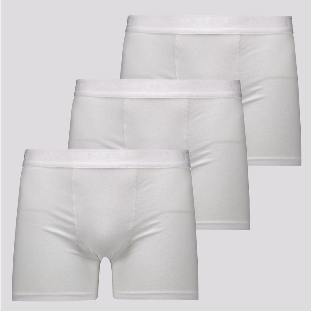 Kit de 3 Cuecas Boxer Lupo Elastic Soft Branca