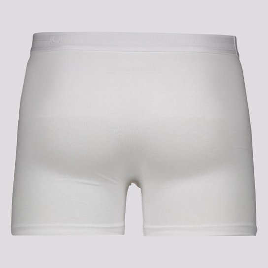 Kit de 3 Cuecas Boxer Lupo Elastic Soft Branca