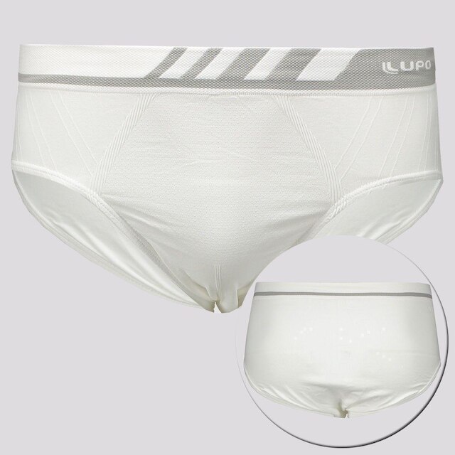 Kit de 3 Cuecas Slip Lupo Microfibra Sem Costura Masculina