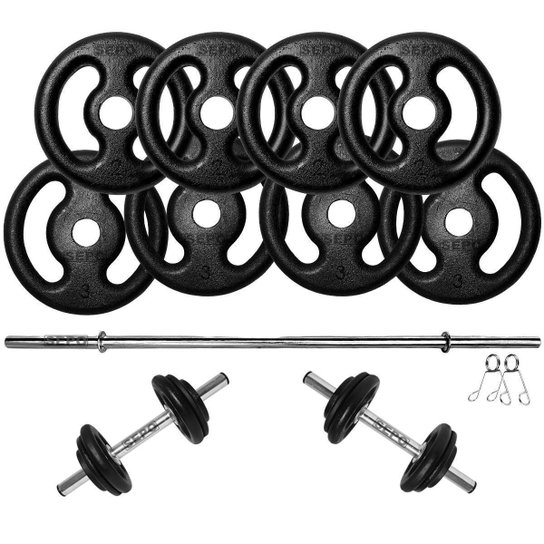 Kit De Anilhas 20kg Completo + 3 Barras E 6 Presilhas - Preto é ruim? Kit De Anilhas 20kg Completo + 3 Barras E 6 Presilhas - Preto é boa?