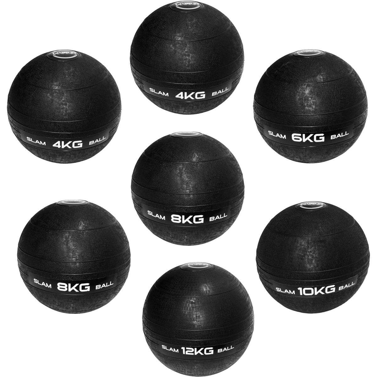 Kit De Bola Medicine Slam Ball Para Crossfit 2X 4 Kg, 6 Kg, 2X 8 Kg, 10