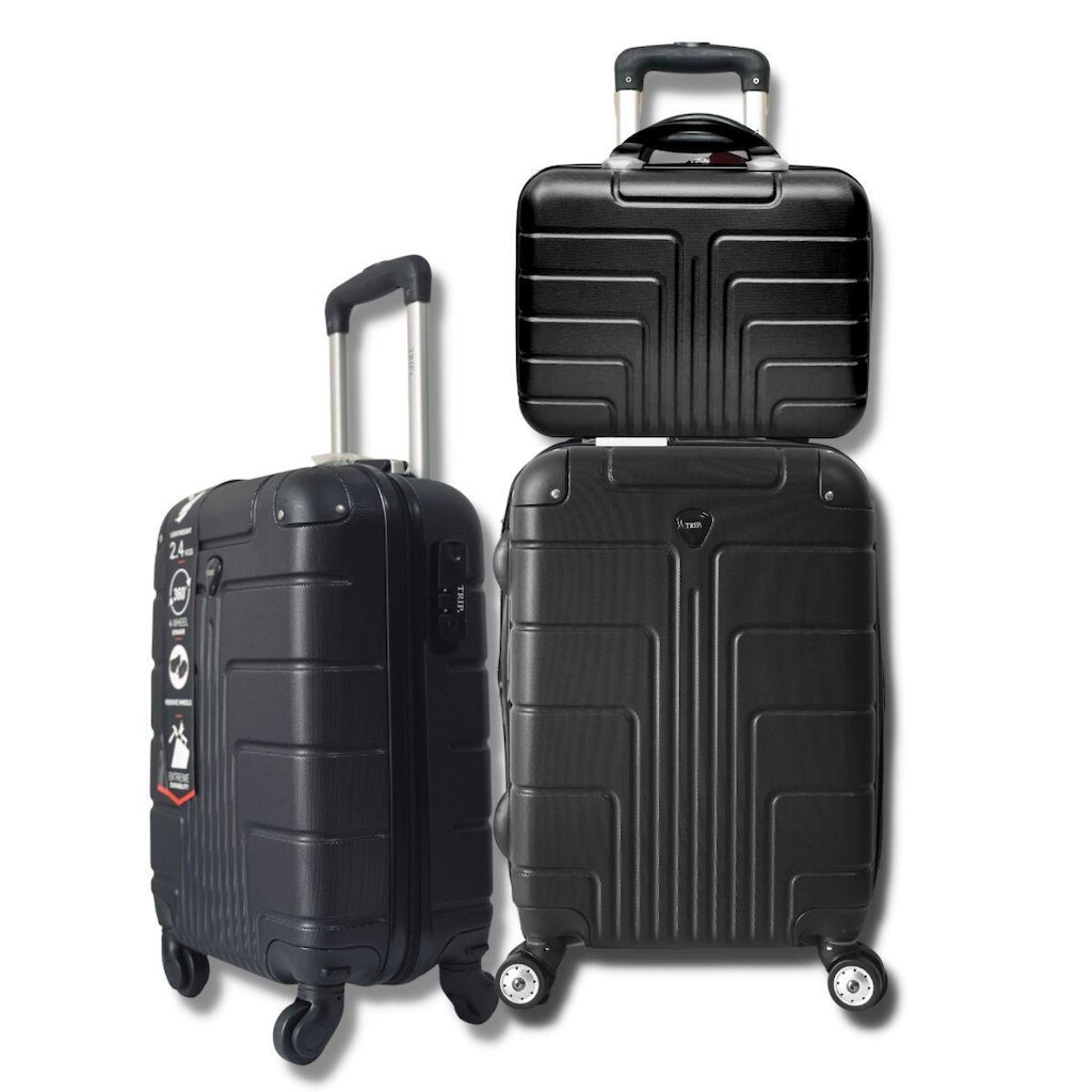 Kit de Bordo Luxo Mala de Viagem Rígida de Fibra