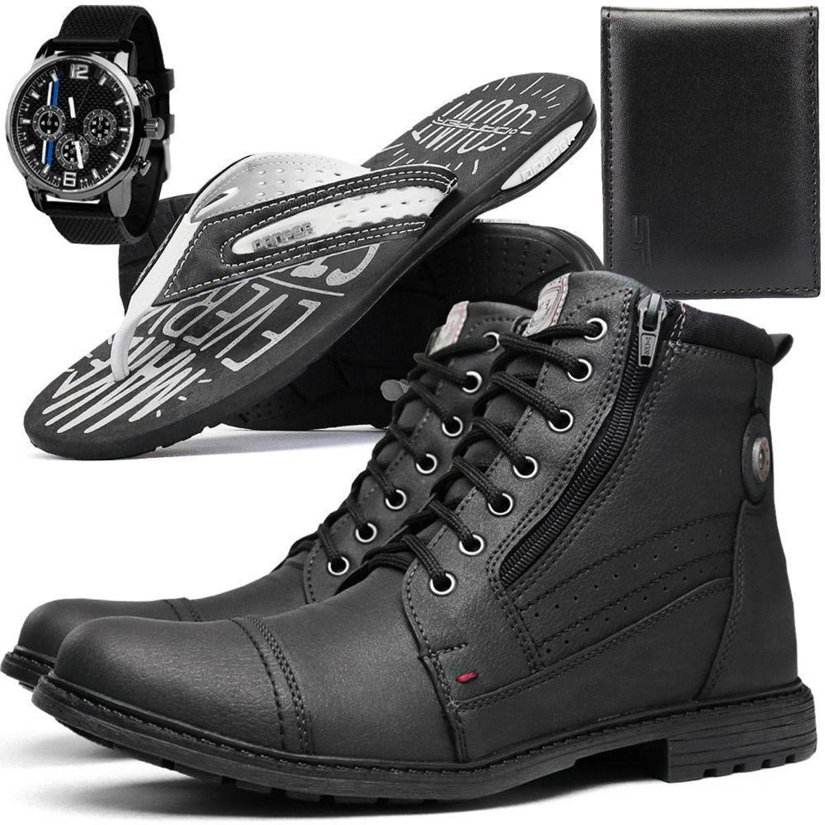 bota coturno masculino fortway