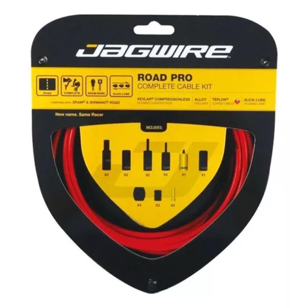 Kit de Cabos e Conduites Jagwire Road Pro Vermelho