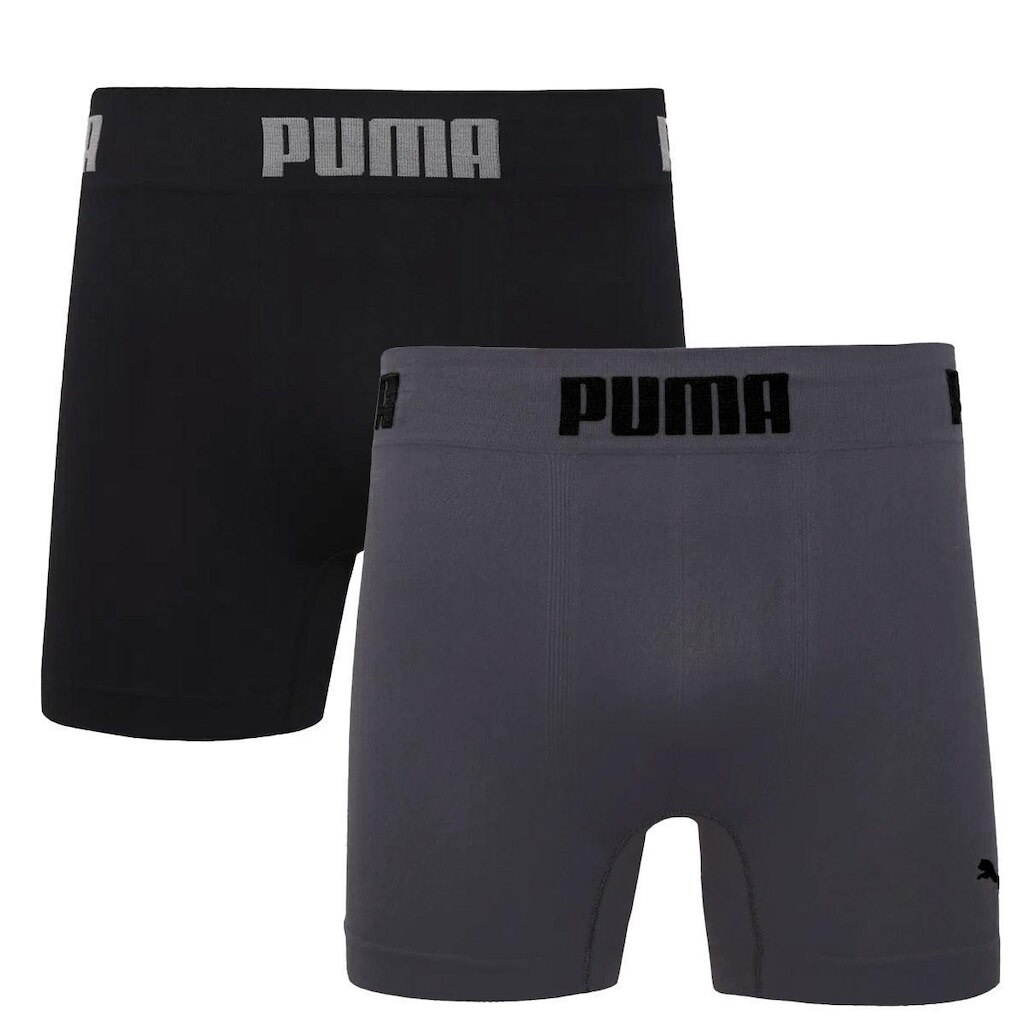 Kit de Cuecas Boxer sem Costura Puma com 2 Unidades